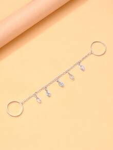 1 chiếc nhẫn nhiều lớp mới, thiết kế độc đáo, tối giản, đính pha lê, phụ kiện thời trang đa năng. - JZ422 Bạc - Xem 5