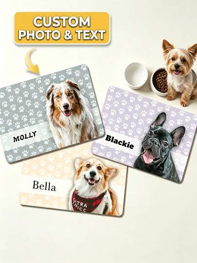 Custom Pet Name Feeding Mat,Dog Food Mat,Checkerboard Print Design,Anti-Spill Non-Slip Pad,Dog Bowl Placemat,NeopreneMaterial,Customizable Pet Name,Stitched Edge,Stain-Resistant & Easy-Clean Treatment,Dog Owners,Pet Lovers,Custom Gift Shoppers,Multi-Pet Families,Dog Feeding Station,Water Bowl Pad,Floor Protection Against Spills