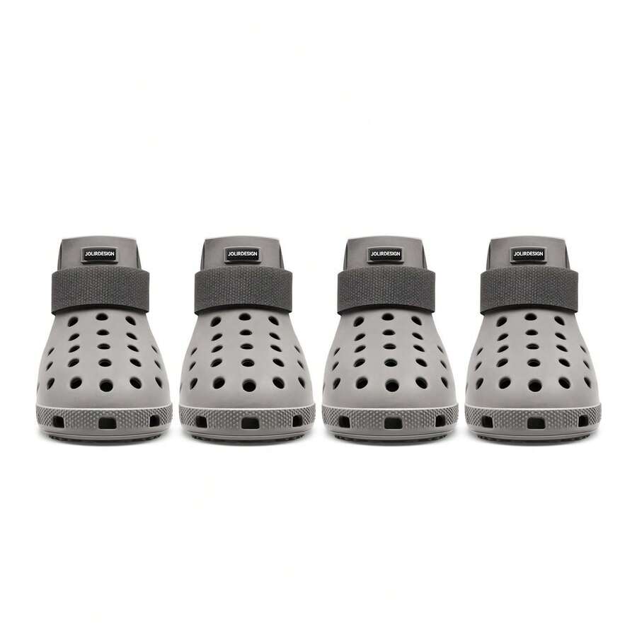 Dog Shoes For Hot Pavement - Dog Shoe For Small & Medium & Large Dogs, Dog Boots Paw Protectors, Easy ON & Off, Non-Slip, Waterproof, Easy-Clean Dog Booties For Beach And Snow - Xám - Xem 1