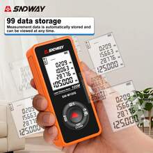 SNDWAY Portable High-Precision Digital Laser Distance Meter 50m/70m/105m Mini Laser Rangefinder 99 Sets Data Storage - A - 查看 4
