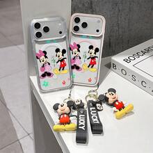 This Disney Mickey Mouse Pattern Lanyard Phone Case Features A Strong Magnetic Closure And Full Coverage Of Acrylic And TPU Material. It's Shockproof, Lightweight, And Suitable For IPhone17/16/11/13/15/15 Plus/15 Pro/15 Pro Max/12/14 Pro Max/11 Pro Max/12 Pro/12 Pro Max/13. It's A Popular Birthday Gift, Business Gift, Durable, Stain-Resistant, And Fingerprint-Resistant New Phone Case For Men And Women. It Also Includes A Mickey Mouse Phone Case And Mickey Mouse Doll Bracelet. Compatible With SamsungGalaxy S20, S21, S22, S23, And S24 Series. It's The Perfect Gift For Friends And Family. This Stylish Phone Case Is Fun, Lightweight, And Durable. IPhone17 Pro Max Phone Case, Minnie Phone Case. - Trong sáng - Xem 3