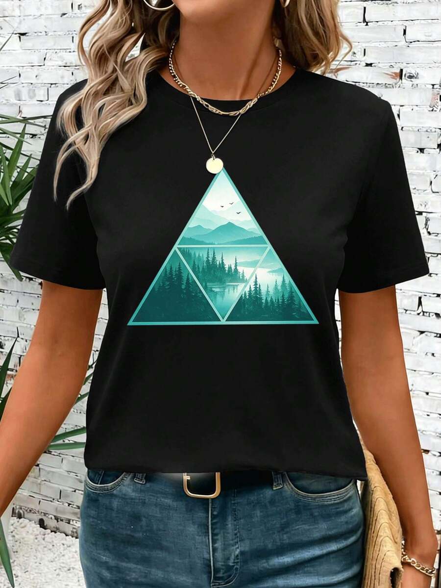 Women T-Shirts - Black - View 1