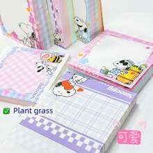 1 Tập Sổ Ghi Nhớ Chất Lượng Cao Series SNOOPY, 200 Tờ/Tập, Giấy Ghi Chú Dày Dễ Xé, Màu Sắc Tươi Sáng & Họa Tiết Dễ Thương, Chất Lượng Bền Chắc, Người Bạn Đồng Hành Học Tập Tuyệt Vời, Sổ Ghi Chú Không Thể Thiếu - Nhiều màu - Xem 9