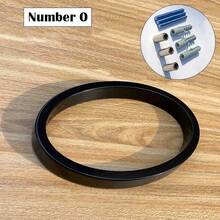 125mm Black Metal Floating Door Number Outdoor Sign, Suitable For Patios, Modern Mailbox Sign - A - View 14