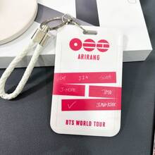 Long Lanyard Phone Strap 2-In-1 Keychain, Detachable Celebrity Inspired Slide Cover Card Holder, Creative Slide Cover Card Holder For Student ID/Pass Card - Multicolor - View 6