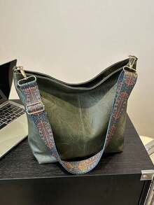 2026 Summer New Fashion Handbag, Shoulder Bag, Tote Bag, High-Quality Bucket Bag Women OIYJ - màu xanh lá - Xem 5