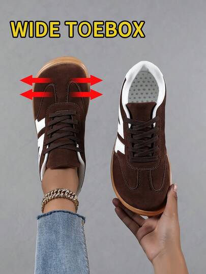 Women's Wide-Toe Shoes, New Style Women's Wide-Foot Casual Shoes, Geometric Pattern Design, Sports Style Low-Top Lace-Up Shoes, Fashionable And Comfortable, Versatile Sneakers