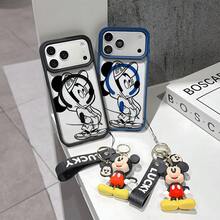This Disney Mickey Mouse Pattern Lanyard Phone Case Features A Strong Magnetic Closure And Full Coverage Of Acrylic And TPU Material. It's Shockproof, Lightweight, And Suitable For IPhone17/16/11/13/15/15 Plus/15 Pro/15 Pro Max/12/14 Pro Max/11 Pro Max/12 Pro/12 Pro Max/13. It's A Popular Birthday Gift, Business Gift, Durable, Stain-Resistant, And Fingerprint-Resistant New Phone Case For Men And Women. It Also Includes A Mickey Mouse Phone Case And Mickey Mouse Doll Bracelet. Compatible With SamsungGalaxy S20, S21, S22, S23, And S24 Series. It's The Perfect Gift For Friends And Family. This Stylish Phone Case Is Fun, Lightweight, And Durable. IPhone17 Pro Max Phone Case, Minnie Phone Case. - Trong sáng - Xem 2