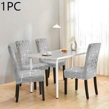 1/2/4/6/8 Pieces Of Imitation Milk Silk Silver White Three-Dimensional Chair Covers, High Elasticity All Inclusive Washable Soft Covers, Easy To Install And Clean. Suitable For Indoor Decoration, Outdoor Dining, Gathering Occasions, Restaurants, Parties, Hotels And Other Decorative Chair Covers, And Can Also Be Given As Gifts. - Multicolor - View 25