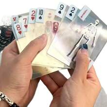 Transparent Anatomical Slice Playing Cards, Creative Stress Relief Washable Plastic Cards - Multicolor - View 5