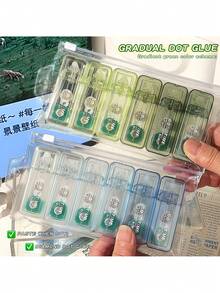 6卷装精美双面点状胶带，直角/弧形，易于粘贴，适用于DIY贴纸、办公及学校用品、帐篷、艺术项目，是理想的礼品之选，永久性卷状胶带，配有胶带座，适用于工艺品和剪贴簿。 - 多色 - 查看 9