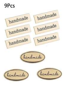 12pcs Durable Alloy Handmade Tags, Suitable For Sewing, Knitting, Crocheting, Bag, Hat, Doll Clothes, Sweater, Necklace, Scarf, Handicrafts, Garments, Handbags And DIY Crafts. Metal Bag Tags, Handmade Craft Tags, Handmade Bag Tags And Handmade Crochet Tags Are An Ideal Choice For Handicraft Lovers And Friends. - Multicolor - View 11