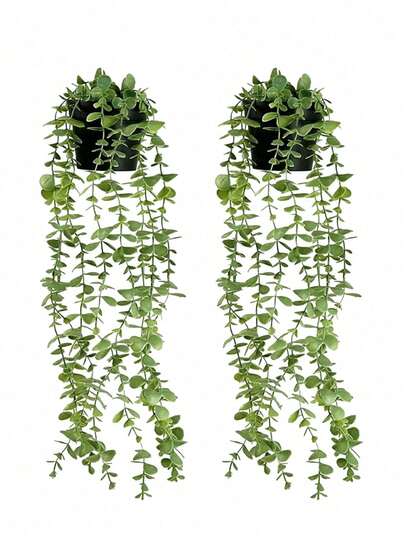 Artificial Plants, Hanging Potted Plants, Wall Hanging Shelves Decor, Suitable For Indoor, Outdoor, Living Room Shelf Decor, Home Decor, Room Decor, Garden Decoration, Wall Decoration