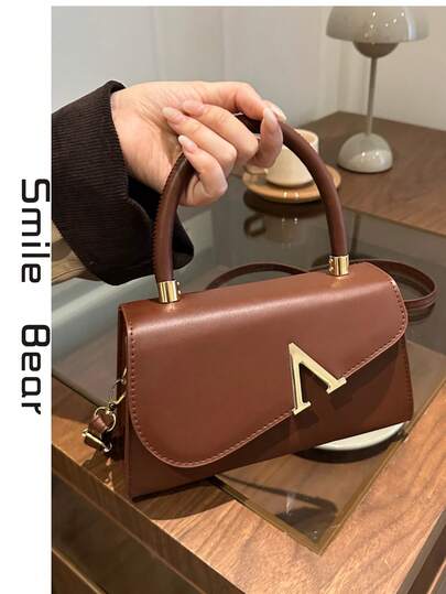 New Arrival Minimalist High-End Square Bag Lightweight Portable Shoulder Bag Fashionable High-Value Appearance Premium Textured Unique Niche Design Versatile Crossbody Bag For Women Daily Commute Casual Outings