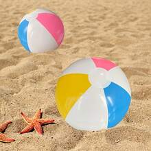 2pcs Colorful Inflatable Beach Balls, Ideal For Beach, Pool, Outdoor Inflatable Games, The Best Summer Pool Toy - Multicolor - View 8