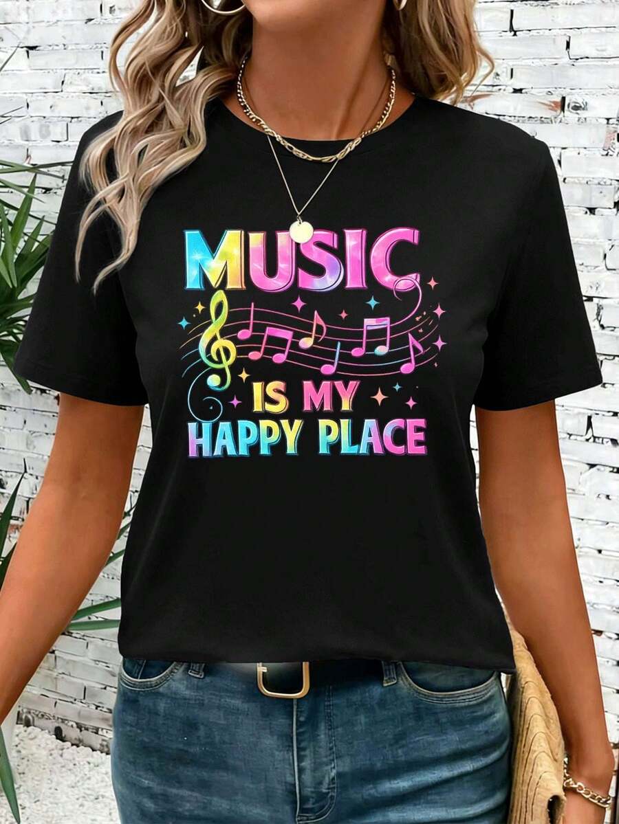 Women T-Shirts - Black - View 1