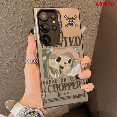 Funda de teléfono transparente con cartel de "Se busca" de Chopper de One Piece, funda de teléfono con estampado de anime para Samsung S26 Ultra/S26 Edge/S26 Plus/S26/S25 Ultra/S25 Plus/S25/S25FE/S25Edge/S24Ultra/S24Plus/S24/S24FE/S23FE/S23Ultra/S23Plus/S23/S22Ultra/S22Plus/S22/A15/A16/A17/A35/A36//A54/A55/A56/, regalo ideal para fans del anime