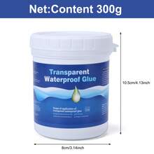 300g Transparent Waterproof Sealant, Easy Repair For Leakage In Home, Bathroom, Kitchen, Tile, Balcony Waterproof Coating - Multicolor - View 9