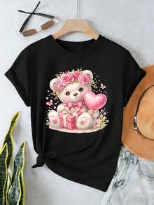 Women T-Shirts - Black - View 2