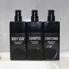 3pcs 500ml/16.9oz Refillable Plastic Pump Bottles, Includes Labels, Reusable For Shampoo, Body Wash, Cosmetics, Bathroom Shower Containers - Brown - View 15