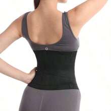 Women's Postpartum Recovery Waist Trainer Belt With Thickened Full-Elastic Design, No & No Buckles Comfortable Tummy Control, Black/Leopard/Leopard White/Leopard Yellow, Versatile Shapewear Fitness, Home & Office Wear - Họa tiết da báo trắng - Xem 5
