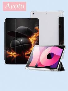 Ayotu Ốp lưng máy tính bảng họa tiết mũ lưỡi trai và bóng rổ màu đen, tương thích với iPad Air 8 (M4) 2026 (11 inch), Air 8 (M4) 2026 (11 inch), 2021/2020 thế hệ 9/8 10.2 inch, Galaxy Tab A8 10.5 inch 2022 có khe cắm bút, Kindle Paperwhite thế hệ thứ 12 2024, vỏ bảo vệ thời trang với chức năng tự động tắt/mở màn hình. - Nhiều màu - Xem 3