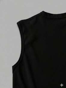 Men's Short-Sleeved T-Shirt With A Round Neck And A Simple Design - Blue - View 6