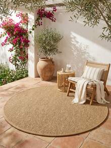 1 pieza Alfombra redonda para exteriores, Felpudo, Alfombra grande, Felpudo de bienvenida, Alfombra, Felpudo para exteriores, Alfombra de cocina, Decoración del hogar, Felpudo para la puerta principal, Alfombra pequeña para área, Almohadilla para exteriores, Decoración del hogar, Alfombra para área, Alfombra de jardín, Alfombra lavable - Multicolor - Ver 3
