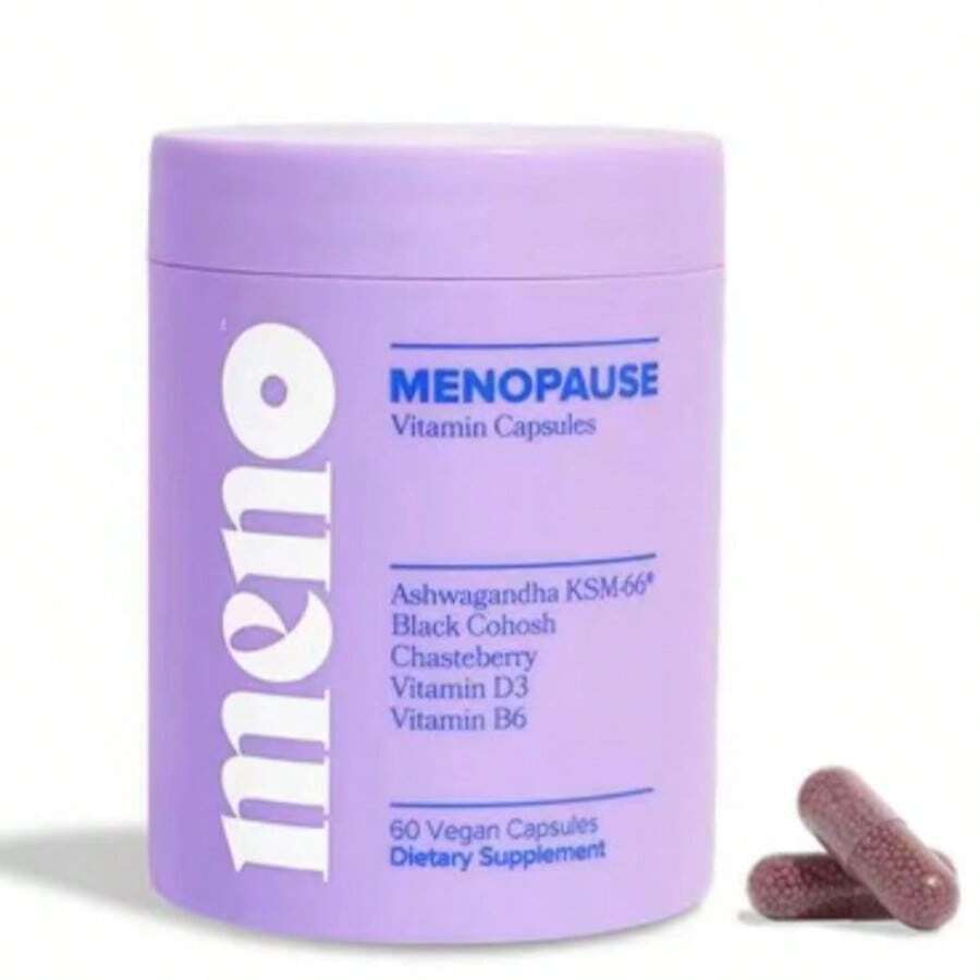 O Positiv MENO Hormone-Free Menopause Supplement For Women | With Clinically Studied Black Cohosh & Ashwagandha KSM-66 | Helps Relieve Hot Flashes, Night Sweats & Mood Swings | 30 Servings - 60 viên nang - Xem 1