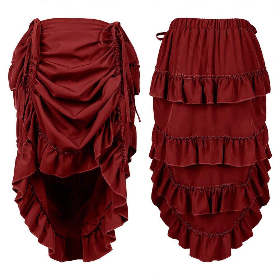 Women Skirts - Red - View 1