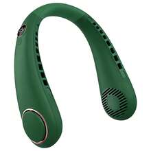1pc Neck Hanging Fan, Bladeless Neck Fan, 1500mAh Battery Capacity Upgraded Version, Long-Lasting Battery Life, 5 Adjustable Speeds, LED Display, Suitable For Students, Office, Outdoor Travel, Perfect Gift, Essential For Holidays - 掛脖式 - 查看 12
