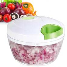 2pcs Set New 500ml Minimalist Manual Pull-Type Kitchen Vegetable Chopper/Shrimp Mincer + Stainless Steel Creative Spoon Kitchen Tool For Baby Food Making + Fishing Bait Machine - Multicolor - View 9
