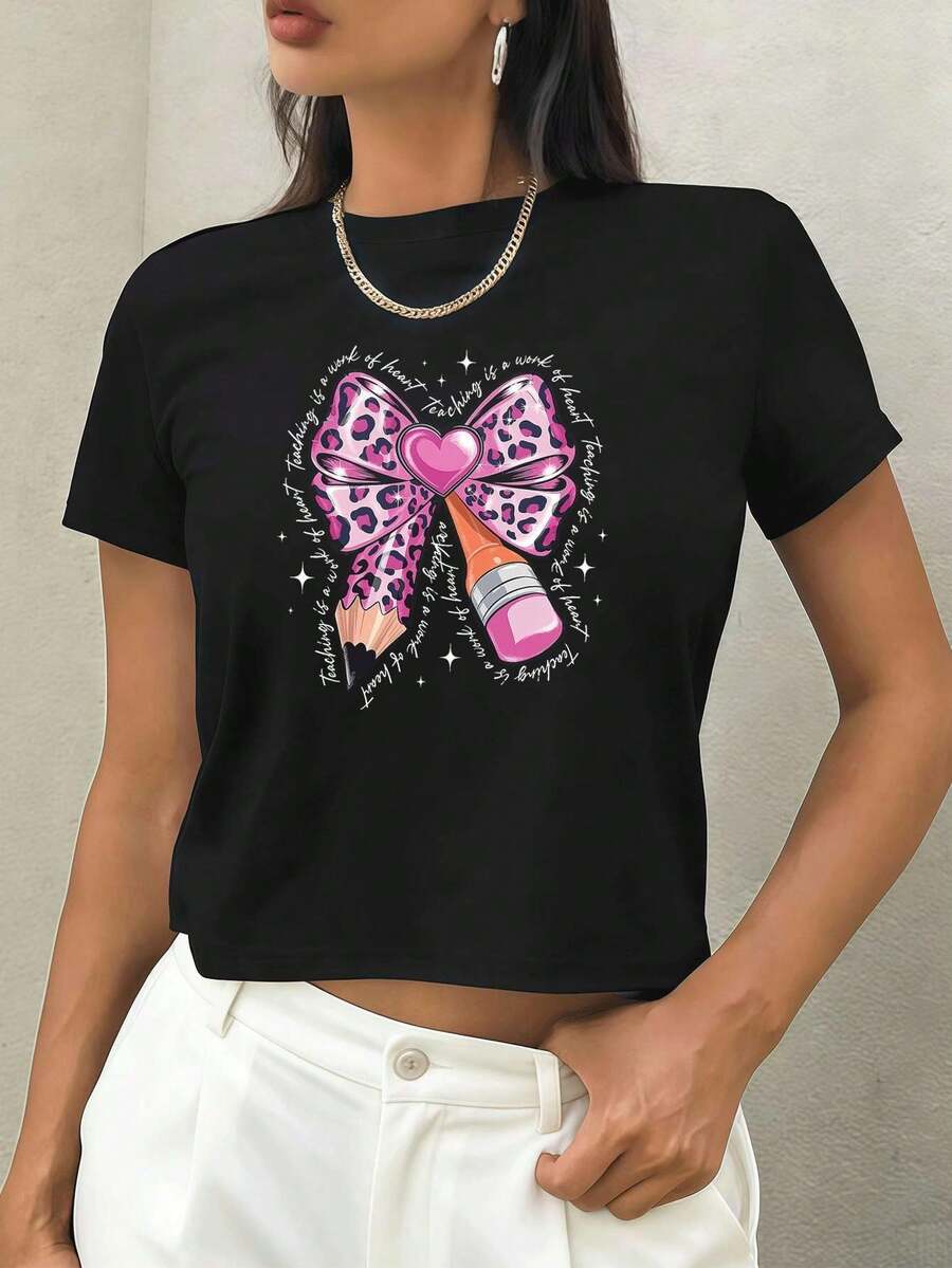 Women T-Shirts - Black - View 1