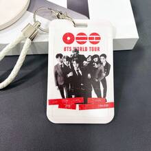 Long Lanyard Phone Strap 2-In-1 Keychain, Detachable Celebrity Inspired Slide Cover Card Holder, Creative Slide Cover Card Holder For Student ID/Pass Card - Multicolor - View 4