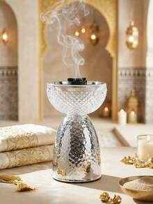 1pc/Set Metal Hammered Glass Aromatherapy Diffuser, Modern Luxury Style Fragrance Diffuser. Suitable For Home Decor, Office, Living Room, Celebration Events And Yoga Space. Can Be Used As Living Room Decor, Back To School Gift, Graduation Gift, Souvenir, Valentine's Day Gift, Wedding Gift, Gift, Decor, Promotion, Giveaway, Blessing, - one-size - View 11