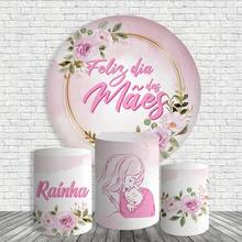 Easy-To-Use Decorative Cover Kit For Round Panels And Cylinders - Mother's Day Theme - KIT COMPLETO 186 - Ver 2