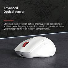 Lenovo N230 trådlös mus med dubbla lägen | Stabil 2.4G + Bluetooth-anslutning | Design med lång batteritid | Ergonomiskt och bekvämt grepp | Kompatibel med flera enheter - Visa 2