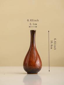 1个创意裂纹釉陶瓷小花瓶，陶瓷花瓶，适用于家居办公室桌面装饰，插花花瓶，客厅玄关水培干花架 - 綠色花瓶 - 查看 28
