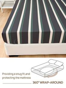 Bộ chăn ga gối 4 món 100% cotton, dễ giặt ủi, mềm mại và thân thiện với da, bao gồm 1 ga trải giường, 1 ga bọc nệm, 2 vỏ gối, thoáng khí, mang lại giấc ngủ thoải mái, phong cách tối giản, món quà tuyệt vời dành cho bố mẹ và bạn bè. - Nhiều màu - Xem 5