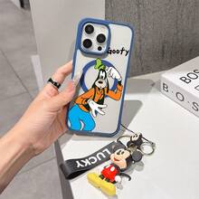 This Disney Mickey Mouse Pattern Lanyard Phone Case Features A Strong Magnetic Closure And Full Coverage Of Acrylic And TPU Material. It's Shockproof, Lightweight, And Suitable For IPhone17/16/11/13/15/15 Plus/15 Pro/15 Pro Max/12/14 Pro Max/11 Pro Max/12 Pro/12 Pro Max/13. It's A Popular Birthday Gift, Business Gift, Durable, Stain-Resistant, And Fingerprint-Resistant New Phone Case For Men And Women. It Also Includes A Mickey Mouse Phone Case And Mickey Mouse Doll Bracelet. Compatible With SamsungGalaxy S20, S21, S22, S23, And S24 Series. It's The Perfect Gift For Friends And Family. This Stylish Phone Case Is Fun, Lightweight, And Durable. IPhone17 Pro Max Phone Case, Minnie Phone Case. - Pink - View 6