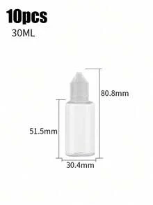 纖細滴管瓶 5ml/10ml/15ml/20ml/30ml/50ml 空可擠壓眼藥水瓶，空可擠壓眼藥水瓶，寵物可擠壓液體滴管瓶蓋，適合返校與旅行，便攜輕巧 - 旅行配件，便攜旅行瓶，尖頭凝膠瓶可擠壓滴管瓶透明塑料瓶，紋身用品，適用於液體墨水油畫藝術與手工藝透明，旅行配件，旅行必需品 - 彩色 - 查看 19