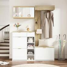 Boîte de rangement pour chaussures - Blanc - Voir 4