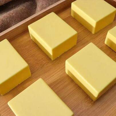 1pc Slow-Rebound Sticky Toast Box Cake Bread Dough Slow-Rebound Stress Relief Toy Squishy, ​​Squishies, Squishie, Dumpling Squish, Squishy Toys, Melojoy Squishy