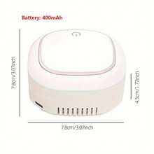 1pc Automatic UV Toothbrush Sanitizer, Wall-Mounted Toothbrush Holder With Auto Sterilization Function, 2 Toothbrush Slots With USB Fast Charging And Hot Air Drying, Bathroom Toothbrush Sterilizer, Bathroom Accessories, Bathroom Storage - Multicolor-rA966 - View 9