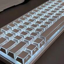 Zheying 3.0 Black And White PBT Keycaps With Side Printing For Backlit Angular Design - 查看 1
