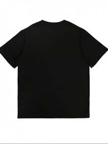 1 camiseta negra de algodón puro para mujer: Estilo con capucha, 180g de algodón 100%. - negro - Ver 2