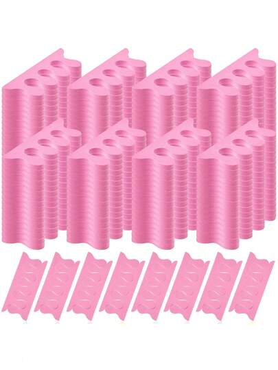52 separadores de uñas de color rosa para arte de uñas, esponjas pulidoras para tratamiento de uñas y pies de mujeres y niñas, herramientas adecuadas para el cuidado de los pies - espaciadores suaves para los dedos de los pies para pintar, recortar y pulir las uñas, SPA para mujeres