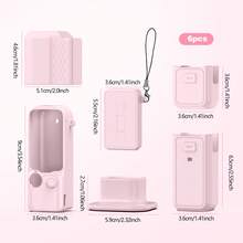 6件組 矽膠保護殼適用於 OSMO Pocket 4 & 4P，鏡頭保護防刮保護蓋，適合 OSMO Pocket 4 配件套裝/套件 - 查看 7