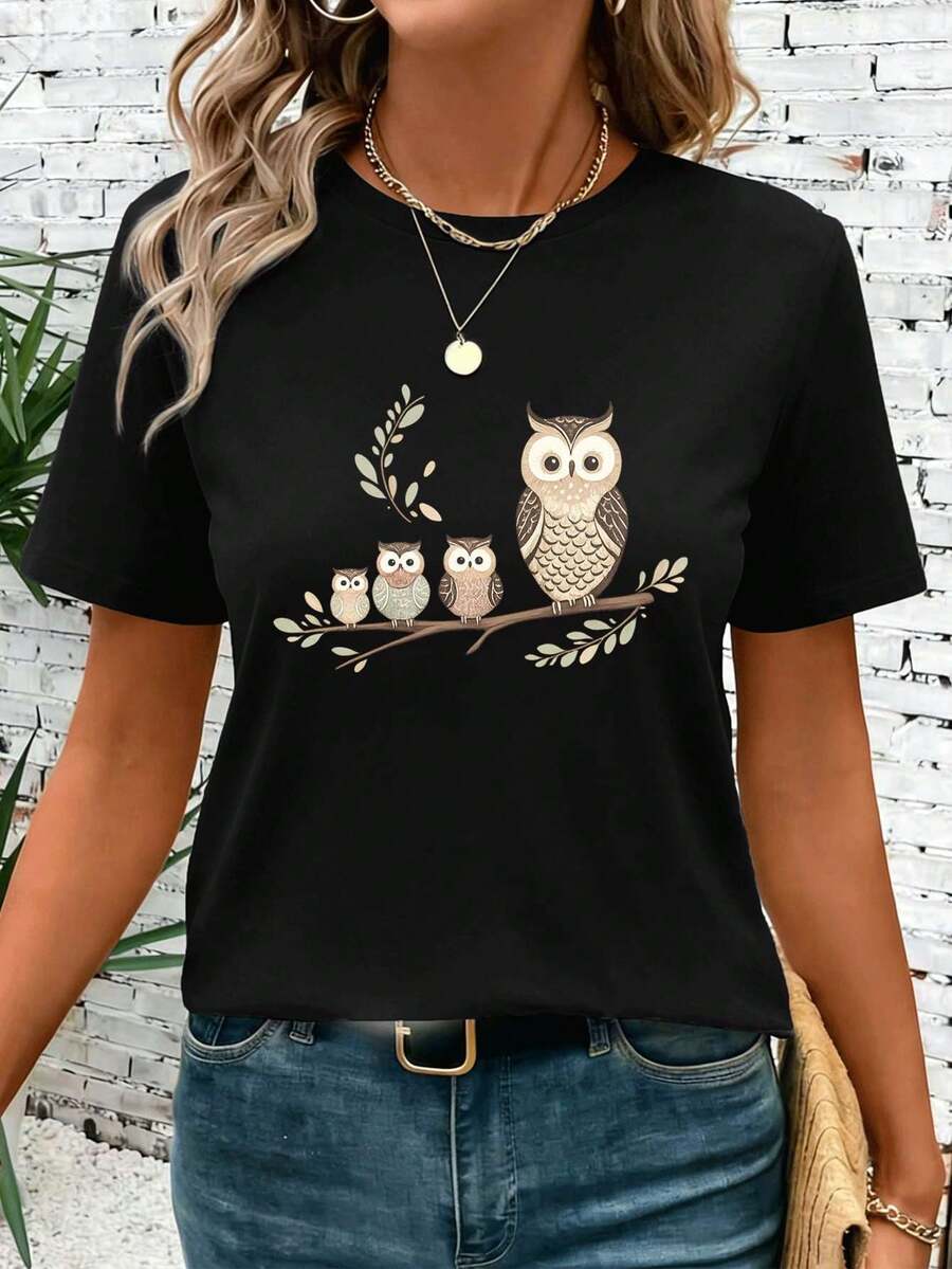 Women T-Shirts - Black - View 1