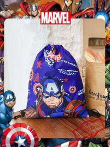 Marvel 1个漫威官方授权图案抽绳背包，运动健身包，大容量购物袋，轻便收纳袋，非常适合男孩/学生，是旅行、运动、海滩、度假、日常使用、郊游、购物、返校的理想之选。 - 彩色 - 查看 13